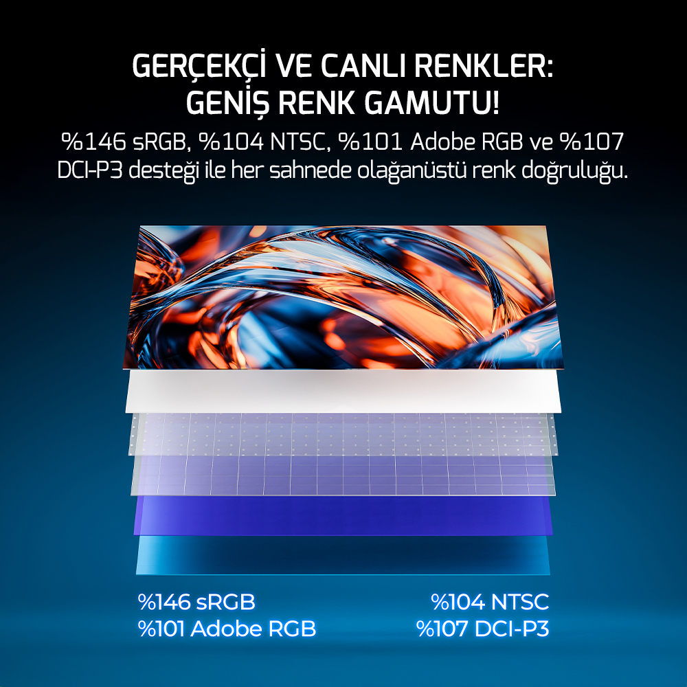 GamePower Rapid Q-MAX 27″ 0.5ms QHD 300Hz Fast IPS 10 Bit RGB Pivot Speaker Gaming Monitör (Sıfır Ölü Piksel Garantili)