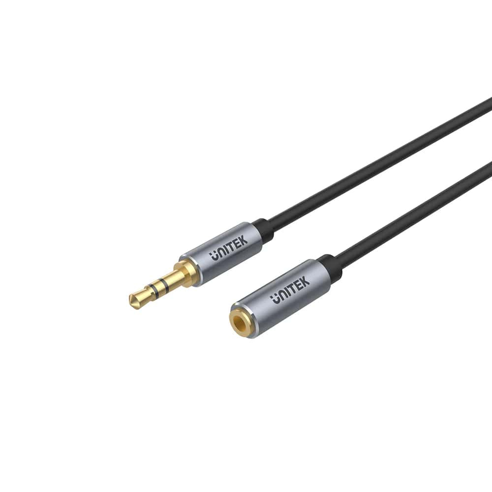Unitek 3.5mm AUX (M) to (F) Uzatma Kablosu 1Mt (Y-C932ABK)