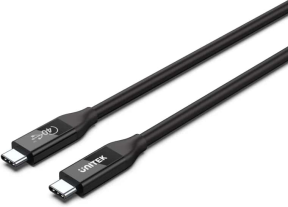 Unitek Type-C to Type-C USB4 Thunderbolt 0.8Mt (8K60Hz ve 40Gbps Görüntü Aktarımı) Hızlı Şarj Kablosu (C14100BK-0.8M)