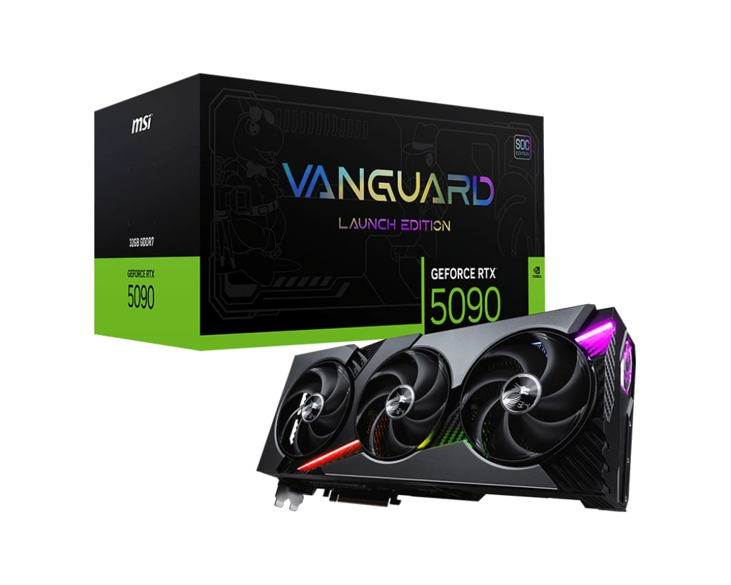 MSI GeForce RTX 5090 32G VANGUARD SOC Launch Edition 32GB GDDR7 512 Bit DLSS 4 Gaming (Oyuncu) Ekran Kartı