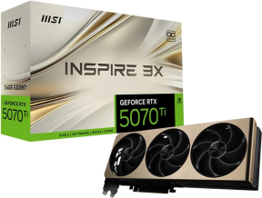 MSI GeForce RTX 5070 TI 16G INSPIRE 3X OC PLUS GDDR7 256Bit DX12 Gaming (Oyuncu) Ekran Kartı