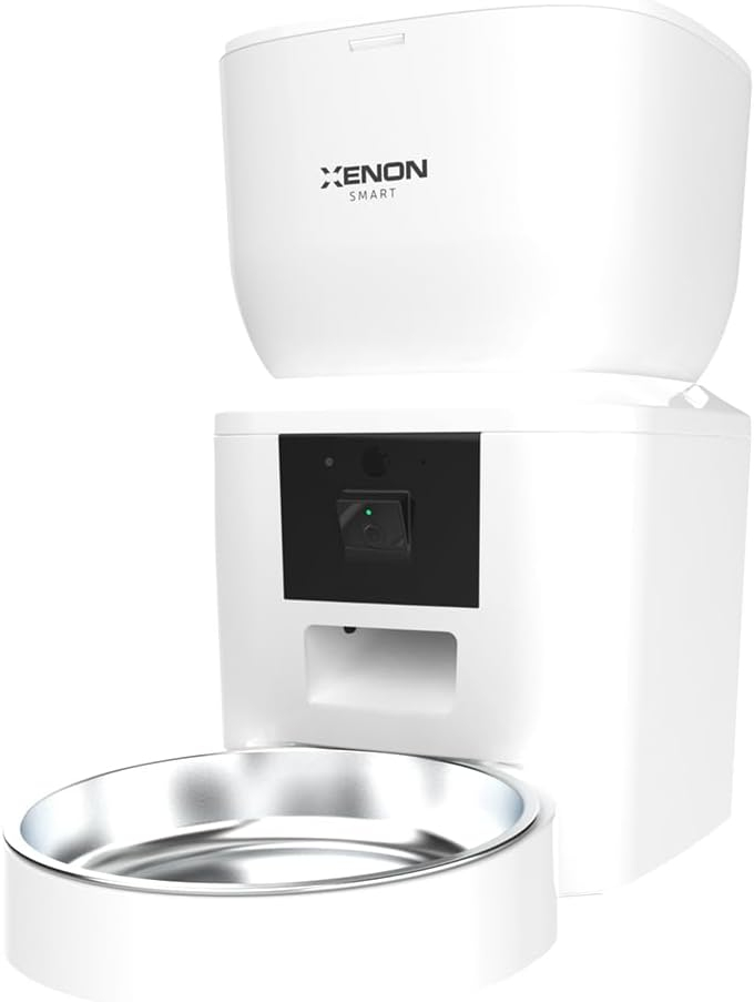 Xenon Smart X8604 4L Mobil Kontrol Fhd Kamera Çift Yönlü Ses Çelik Kaseli Besleme Akıllı Mama Kabı