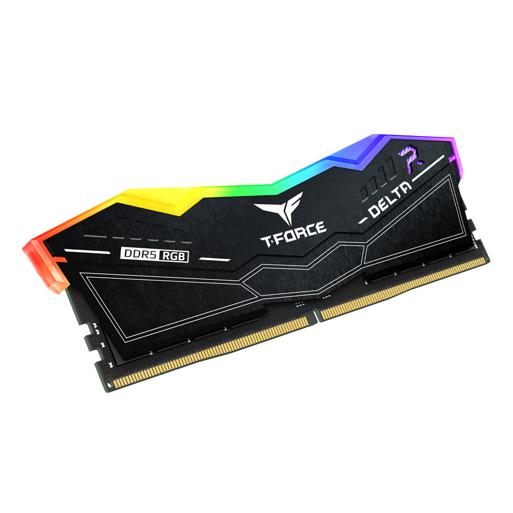 Team T-Force DELTA RGB 32 GB (2X16GB) 5600 MHz DDR5 CL38 Siyah Gaming Ram (FF3D532G5600HC38GDC01)