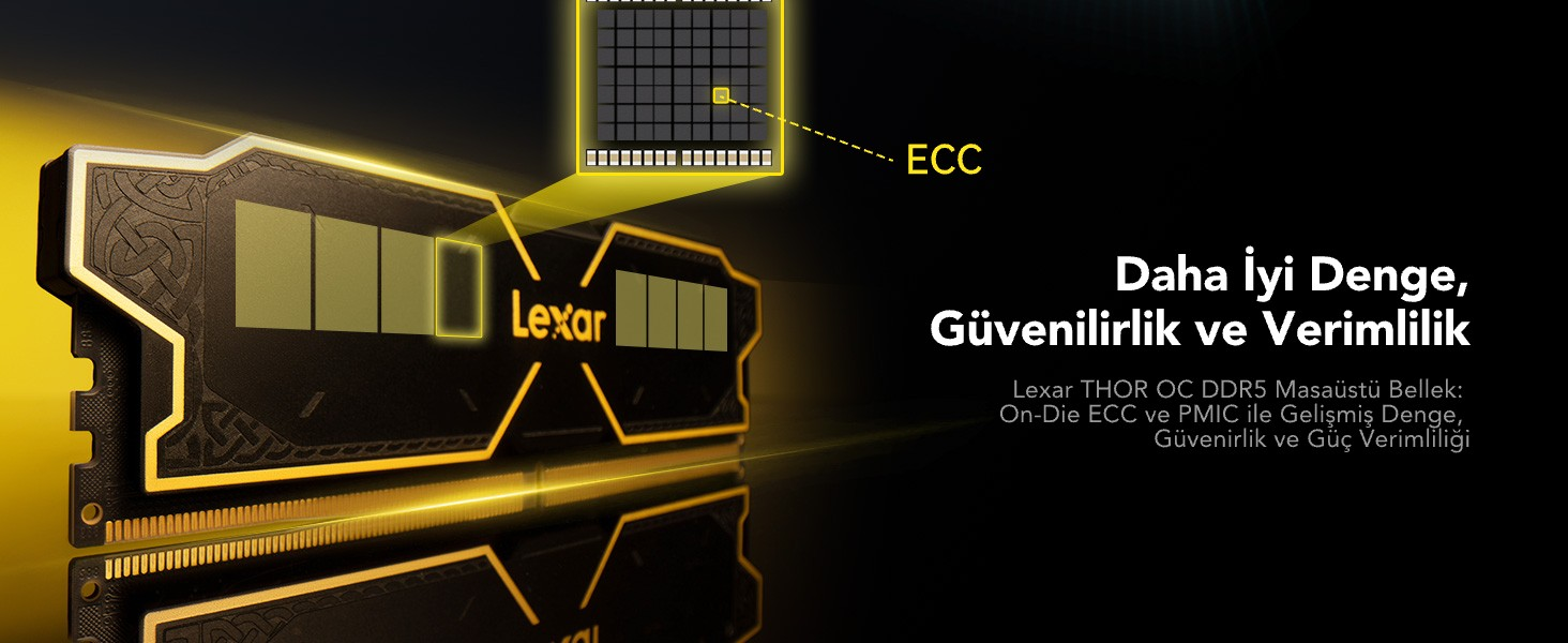Lexar Thor LD5U16G60C32LG-RGD 32GB (2x16GB) DDR5 6000MHz CL32 Ram (Bellek)