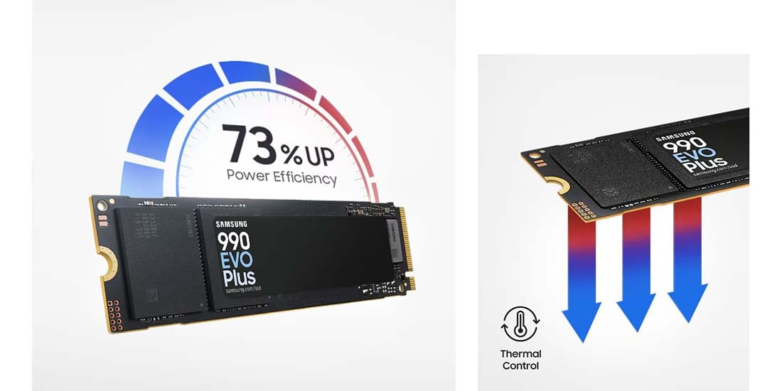Samsung 990 EVO PLUS MZ-V9S1T0BW 1TB 7150/6300 MB/sn PCIe NVMe M.2 SSD Disk