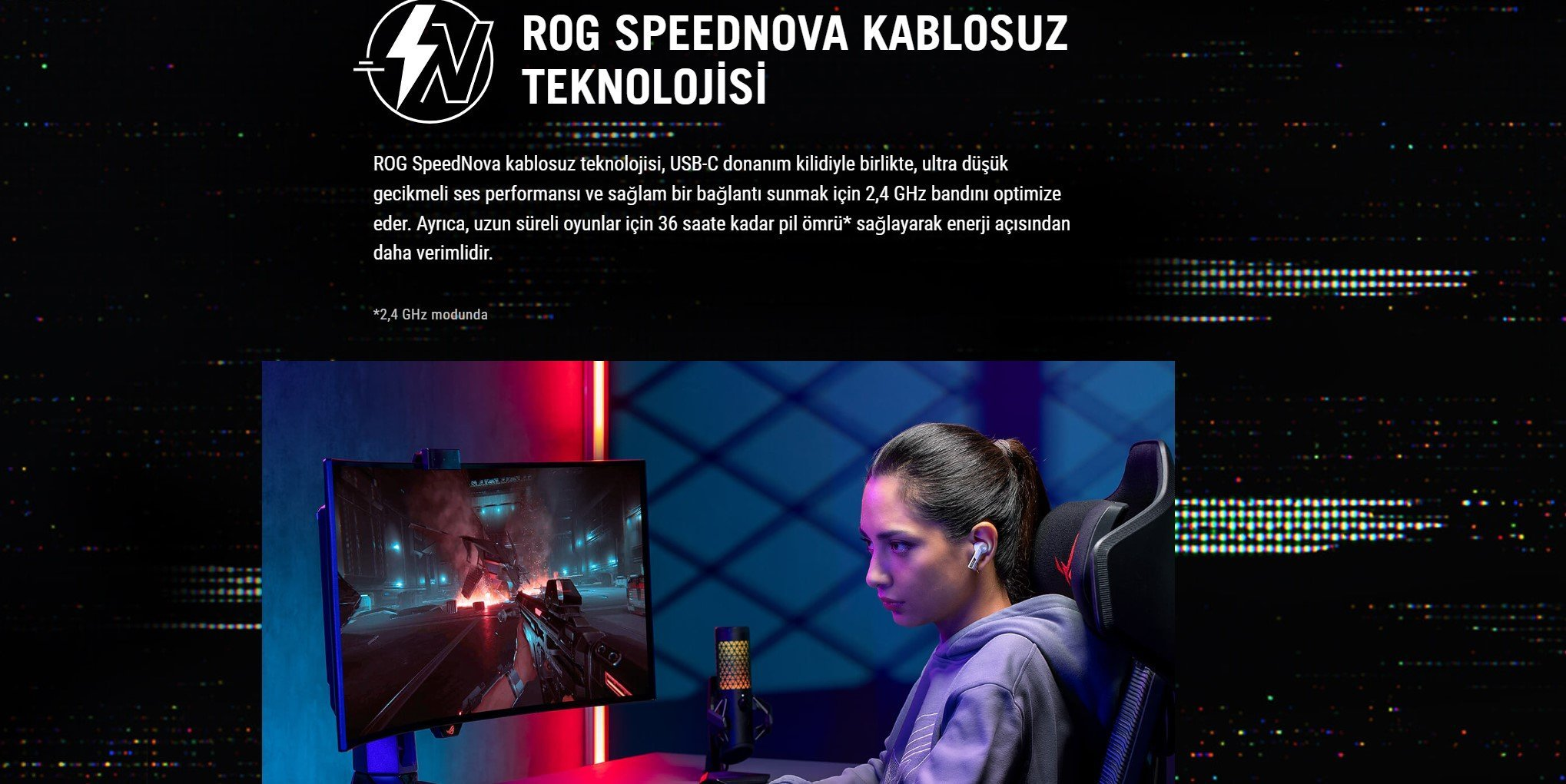 ASUS ROG Cetra TWS Beyaz Kulak İçi Bluetooth Gaming (Oyuncu) Kulaklığı