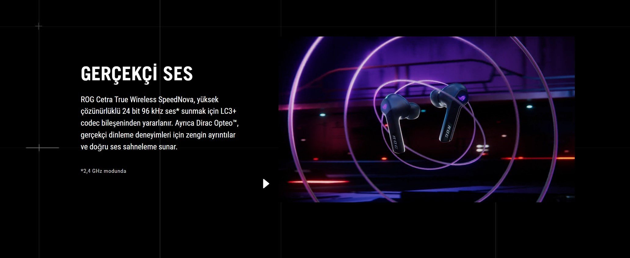 ASUS ROG Cetra TWS Beyaz Kulak İçi Bluetooth Gaming (Oyuncu) Kulaklığı