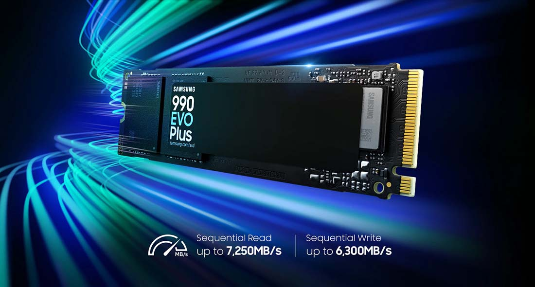 Samsung 990 EVO PLUS MZ-V9S4T0BW  4TB 7250/6300 MB/sn PCIe NVMe M.2 SSD Disk