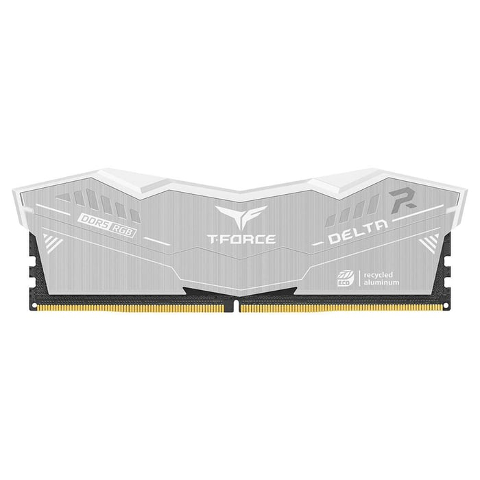 Team T-Force DELTA RGB ECO SİLVER 64 GB (2X32GB) 6000 MHz DDR5 CL38 Beyaz Gaming Ram (FF2D564G6000HC38JDC01)