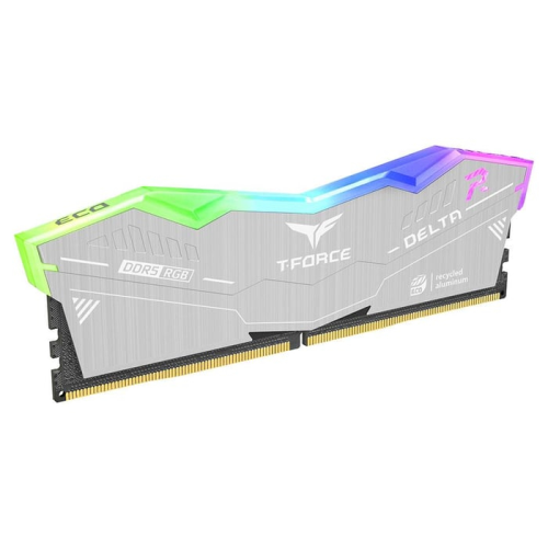 Team T-Force DELTA RGB ECO SİLVER 64 GB (2X32GB) 6000 MHz DDR5 CL38 Beyaz Gaming Ram (FF2D564G6000HC38JDC01)
