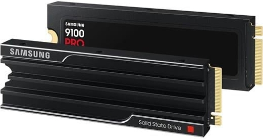 Samsung 9100 PRO w/Heatsink MZ-VAP1T0CW 1TB 14700-14800MB/s PCIe NVMe M.2 SSD Disk