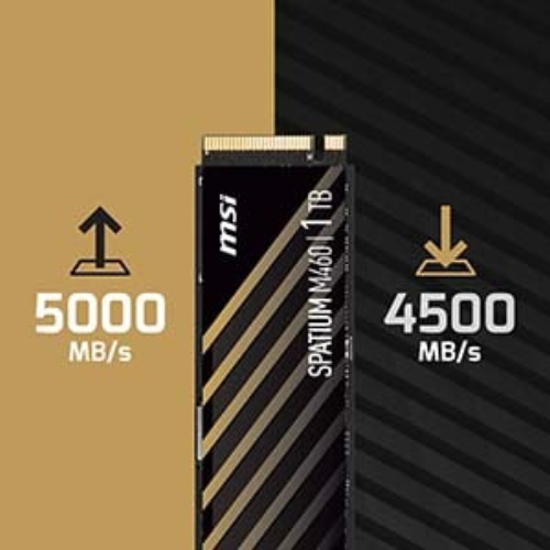 MSI Spatium M460 1TB 5000/4500MB/s PCIe 4.0 NVMe M.2 SSD Disk