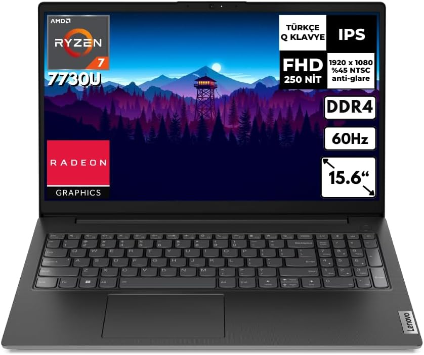 Lenovo V15 G4 82YY0013TR Ryzen 7 7730U 16GB 512GB SSD 15.6″ Full HD FreeDOS Notebook