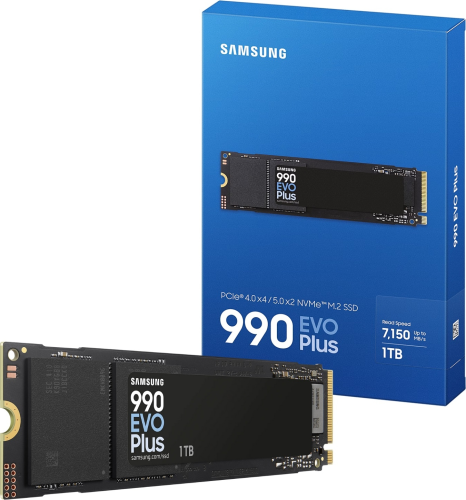Samsung 990 EVO PLUS MZ-V9S1T0BW 1TB 7150/6300 MB/sn PCIe NVMe M.2 SSD Disk