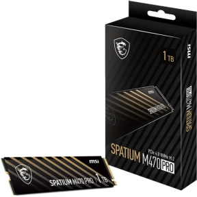 MSI Spatium M470 PRO 1TB 6000/5000MB/s PCIe Gen 4.0 NVMe M.2 SSD Disk
