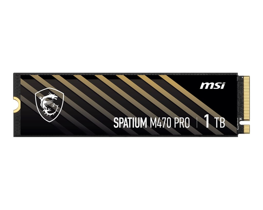 MSI Spatium M470 PRO 1TB 6000/5000MB/s PCIe Gen 4.0 NVMe M.2 SSD Disk