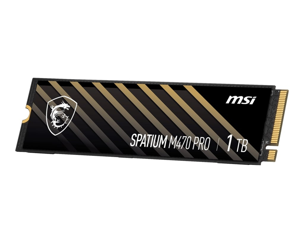 MSI Spatium M470 PRO 1TB 6000/5000MB/s PCIe Gen 4.0 NVMe M.2 SSD Disk