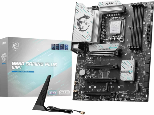 MSI B860 GAMING PLUS WIFI Intel B860 Soket 1851 DDR5 8800+(OC)MHz ATX Gaming (Oyuncu) Anakart