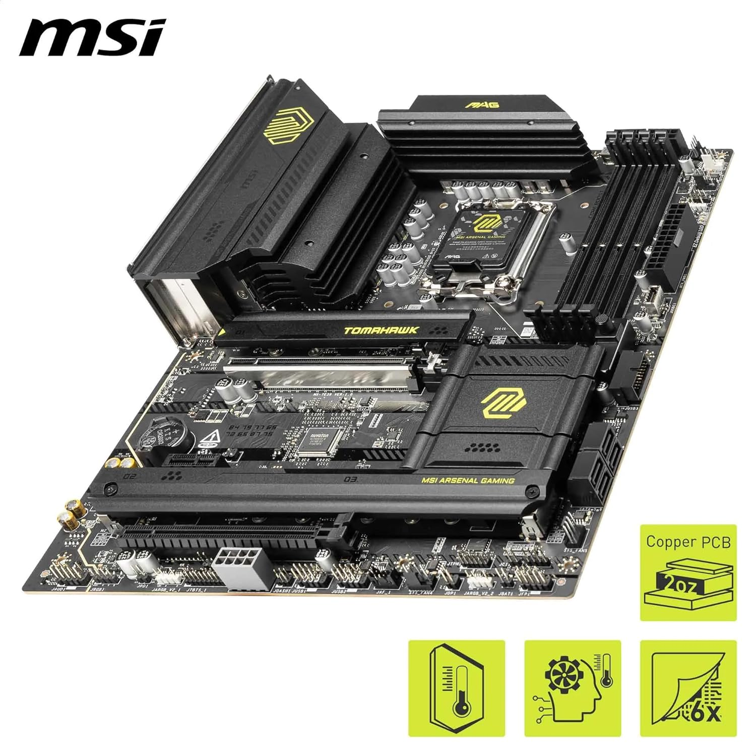 Msı MAG B860 TOMAHAWK WIFI Intel B860 Soket 1851 DDR5 9200+(OC)MHz ATX Gaming (Oyuncu) Anakart