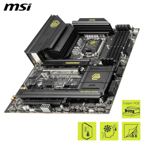 Msı MAG B860 TOMAHAWK WIFI Intel B860 Soket 1851 DDR5 9200+(OC)MHz ATX Gaming (Oyuncu) Anakart