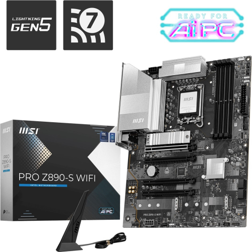 MSI PRO Z890-S WIFI DDR5 Z890 Soket 1851 8600MHZ(OC) WIFI7 ATX Gaming (Oyuncu) Anakart