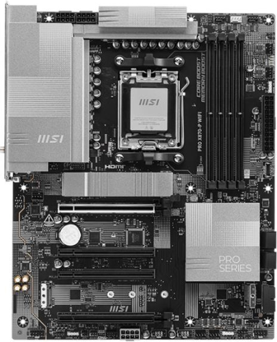 MSI PRO X870-P WIFI AMD X870 Soket AM5 DDR5 8200(OC)MHz ATX Gaming (Oyuncu) Anakart
