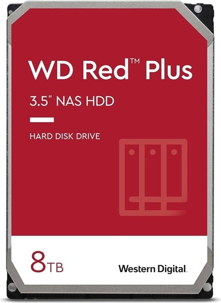 WD Red Plus WD80EFPX 8TB 5640RPM 256MB SATA3 Harddisk