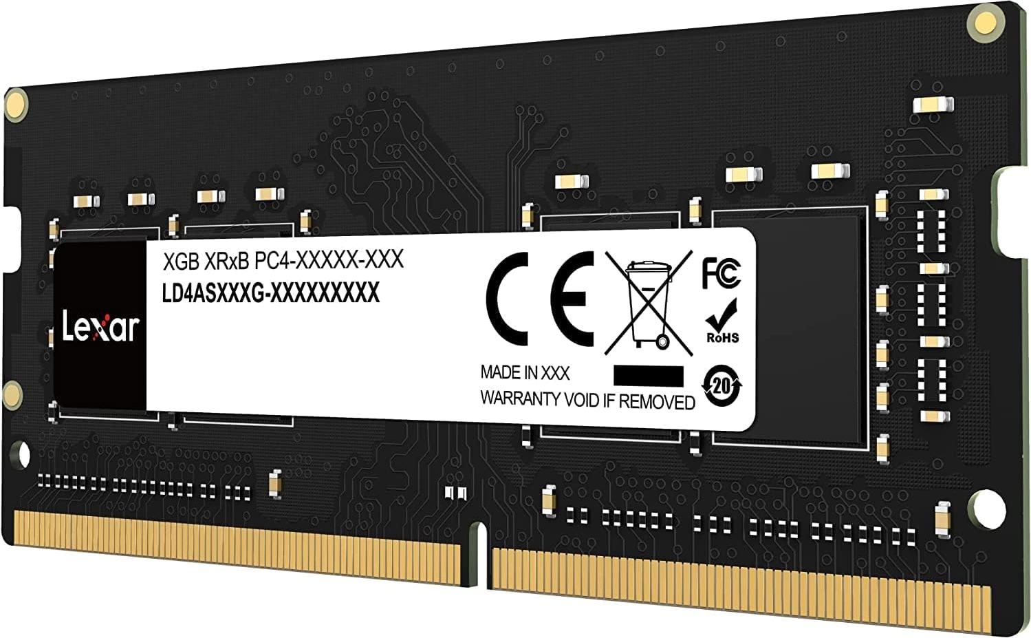 Lexar LD4AS008G-B3200GSST 8GB (1x8GB) DDR4 3200MHz CL22 Notebook SODIMM Ram