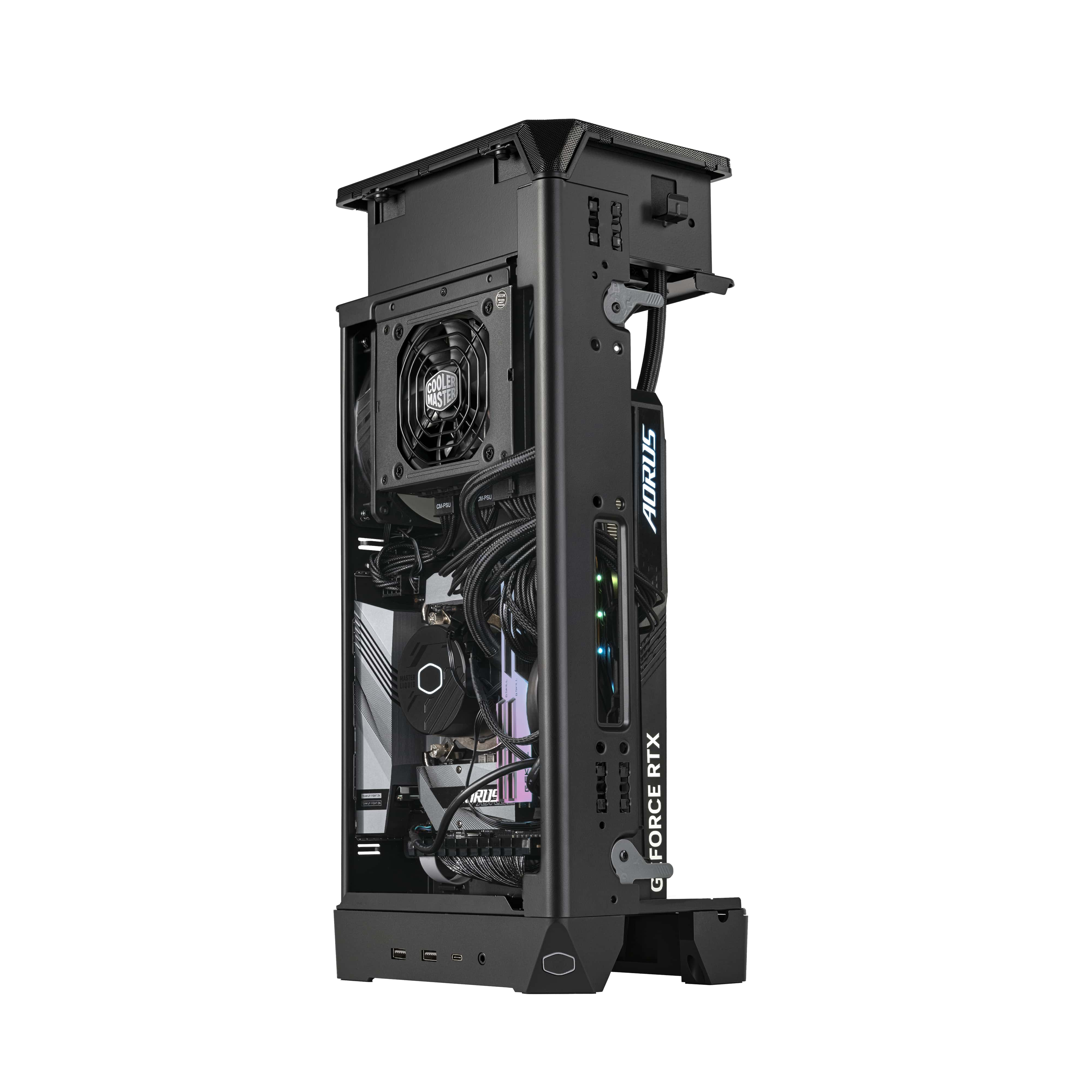 CM MasterBox NCORE 100 MAX 120mm Sıvı Soğutma 850W 80+ Gold ATX 3.0 SFX PSU'lu Gri Renkli ITX Gaming (Oyuncu) Kasası (NR100-MNNN85-SL0)