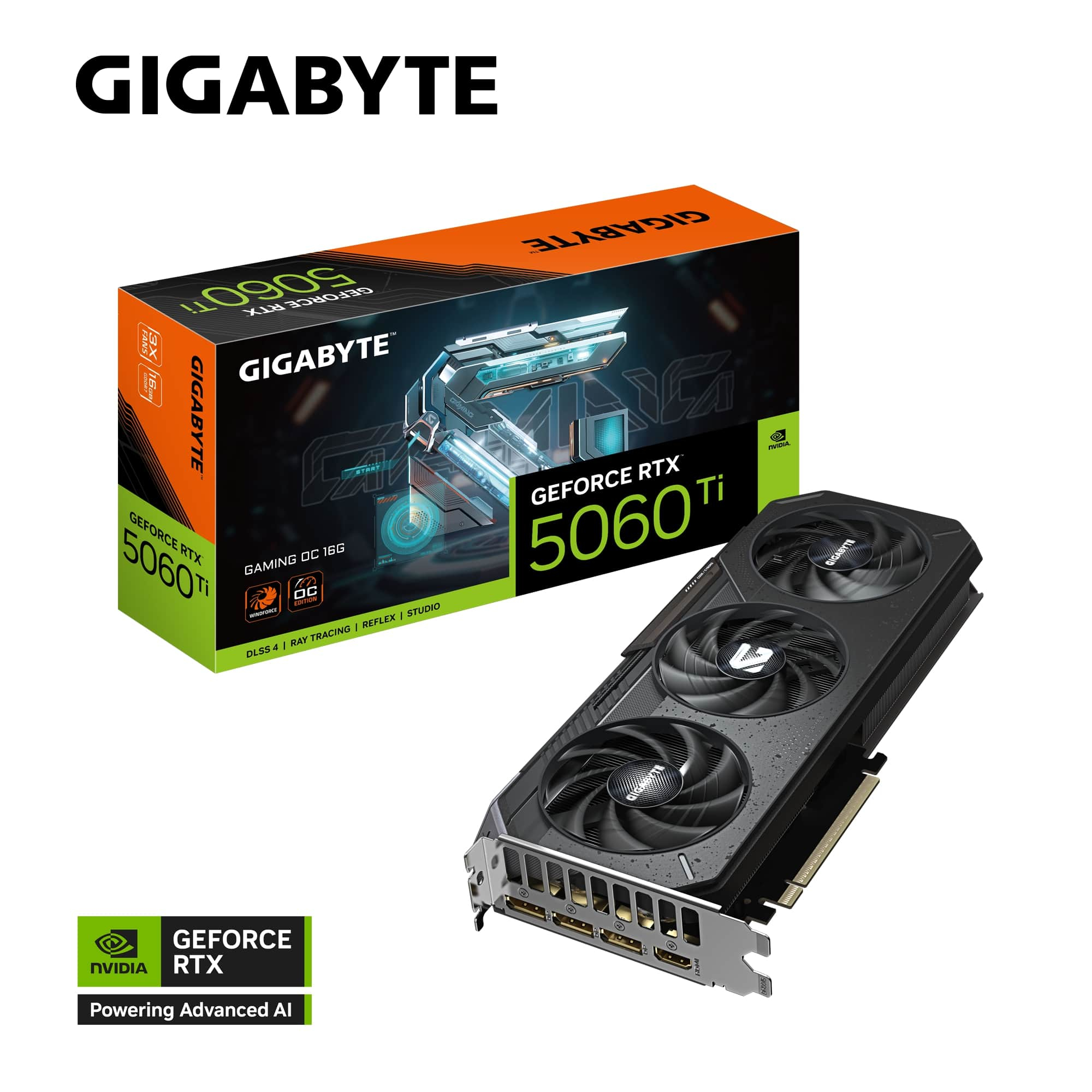 Gigabyte GeForce RTX 5060TI GAMING OC 16G GV-N506TGAMING OC-16GD GDDR7 128Bit Gaming (Oyuncu) Ekran Kartı