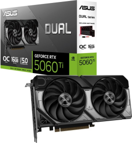 ASUS Dual GeForce RTX 5060 TI OC 16GB DUAL-RTX5060TI-O16G GDDR7 128Bit DX12 DLSS4 Gaming (Oyuncu) Ekran Kartı