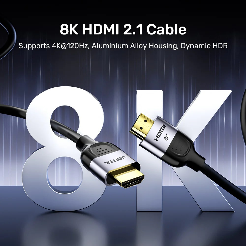Unitek HDMI Kablo v2.1 8K&60Hz 3Mt (C11086GY01-3M)