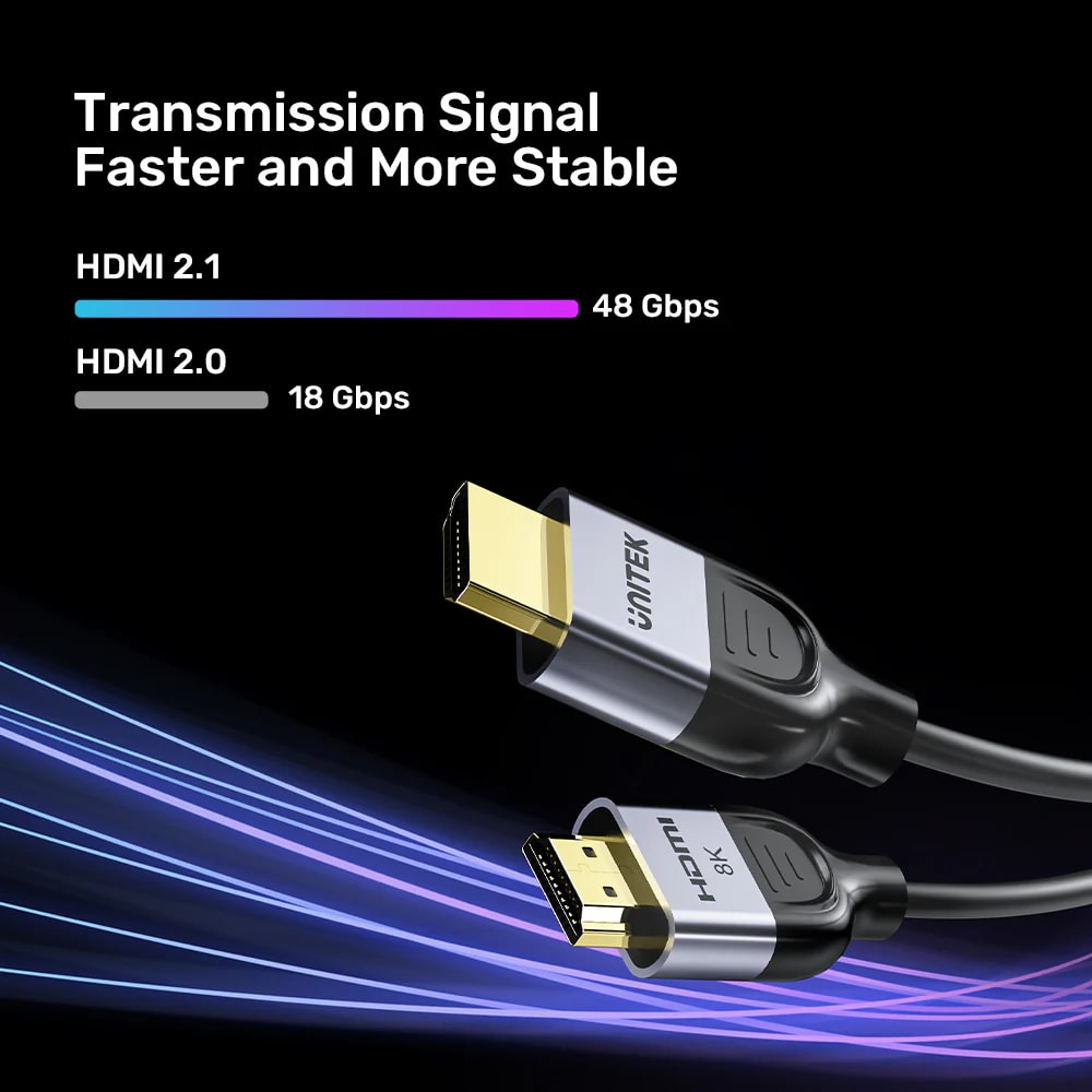 Unitek HDMI Kablo v2.1 8K&60Hz 1.5Mt (C11086GY01-1.5M)