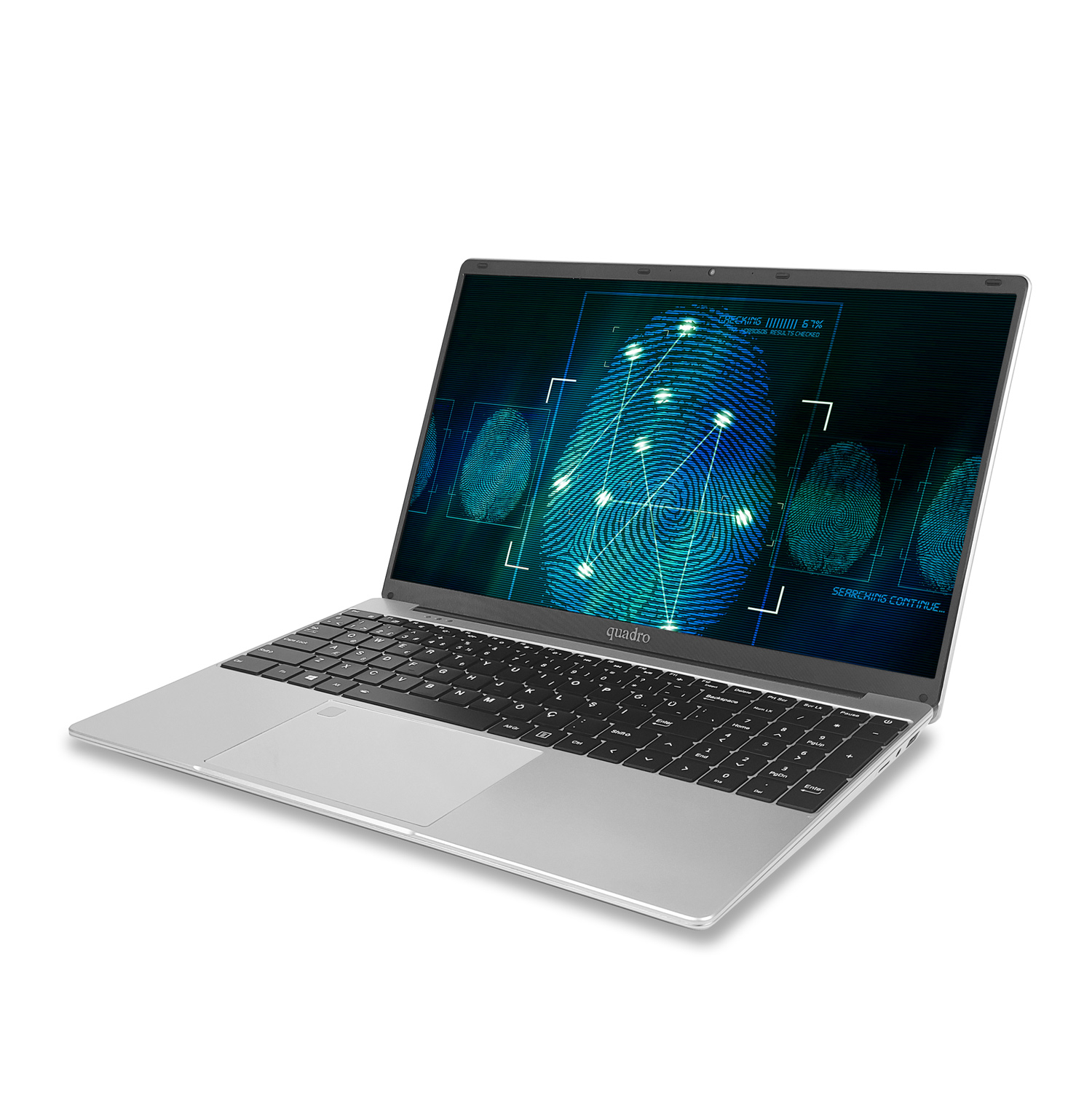 Quadro Novabook XU16125-1650F Core CI5-1245U 16GB RAM 512GB SSD Freedos 15.6″ FHD Taşınabilir Bilgisayar Parmak Izi Okuyucu