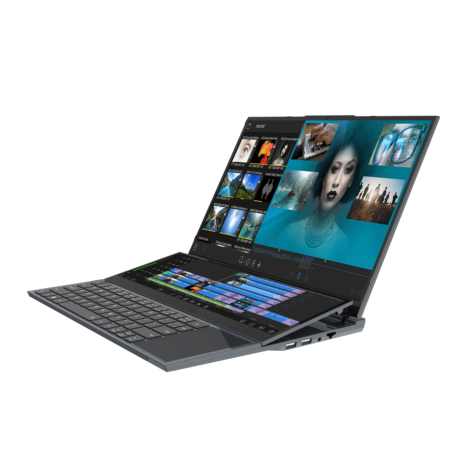 Quadro DS3211N Intel Core i7 10870H 32GB 1TB SSD Freedos 16″ Type-C ÇİFT EKRAN Taşınabilir Bilgisayar