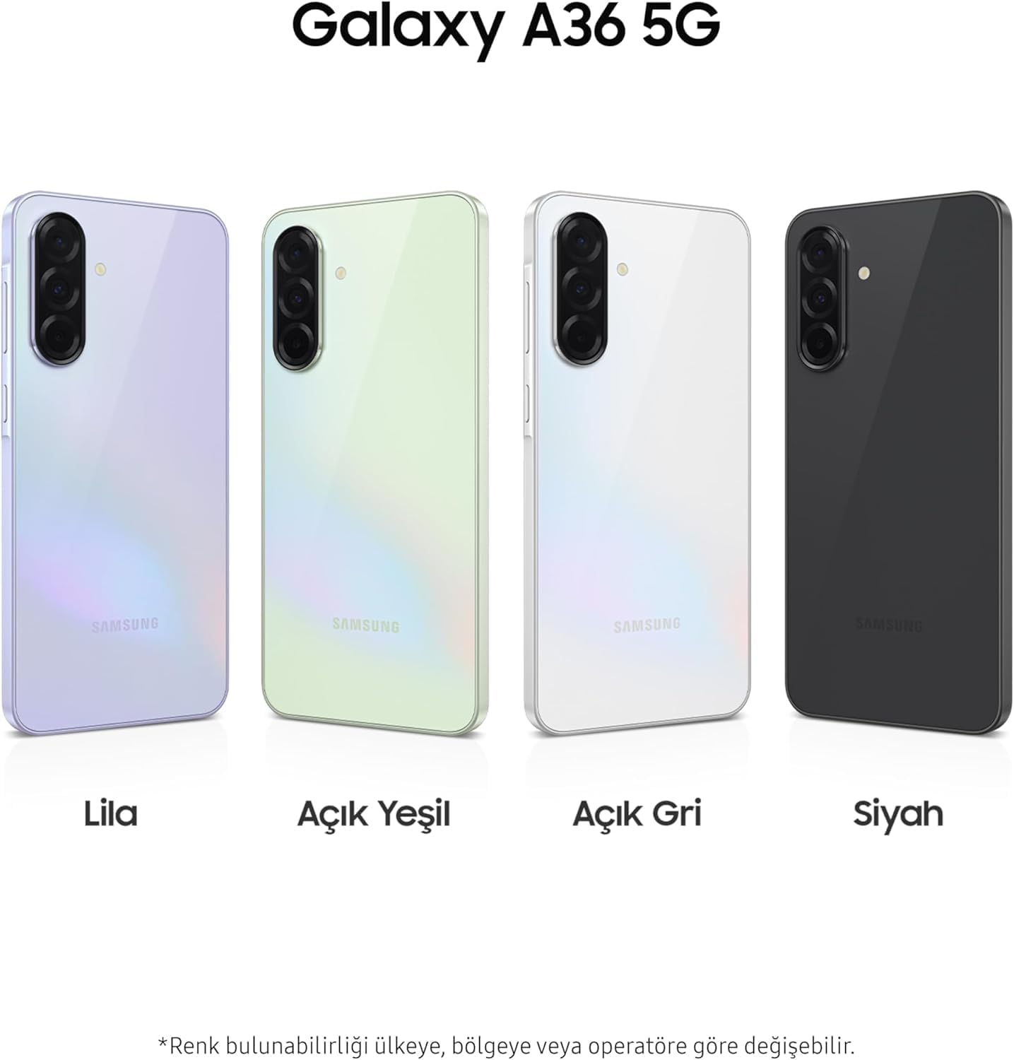 Samsung Galaxy A36 5G 128GB 8 GB Ram Siyah Cep Telefonu-(Samsung Türkiye Garantili)