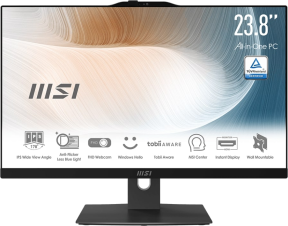 MSI MODERN AM242P 12M-1639XTR 23.8 FHD 16:9 (1920X1080) i5-1235U 8GB DDR4 512GB SSD DOS SIYAH AIO PC