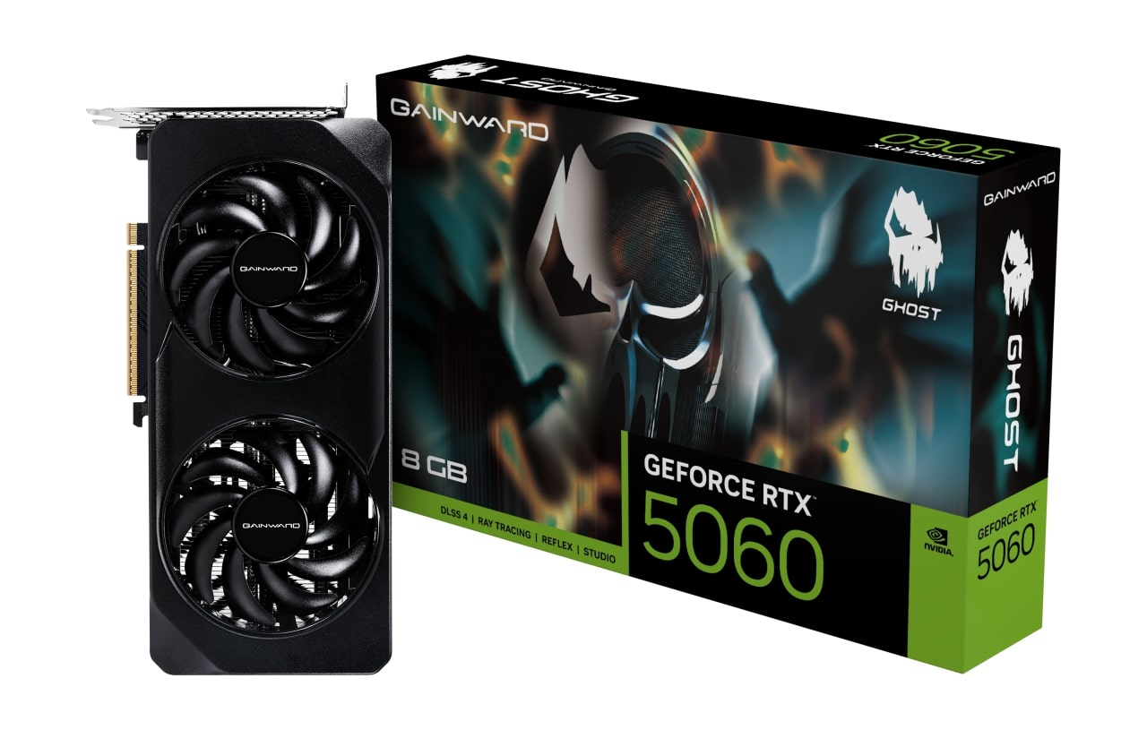 GAINWARD GeForce RTX5060 GHOST 8GB GDDR7 128Bit Gaming (Oyuncu) Ekran Kartı