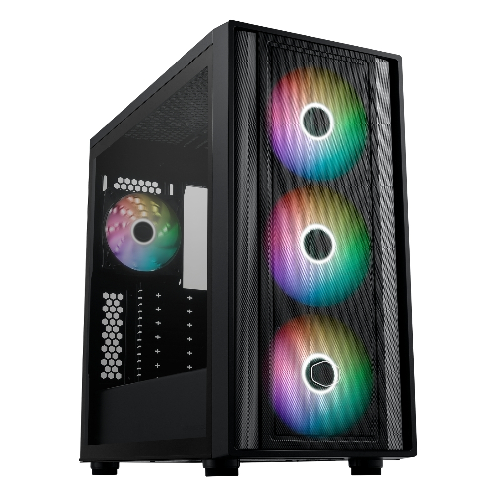 Cooler Master MasterBox 600 TG MB600-KGNN-S00 Mesh ARGB ATX Siyah Mid Tower Kasa