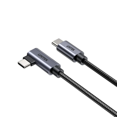 Unitek Type-C to Type-C (100W) 2Mt 90 Açı Hızlı Şarj Kablosu (C14123BK-2M)