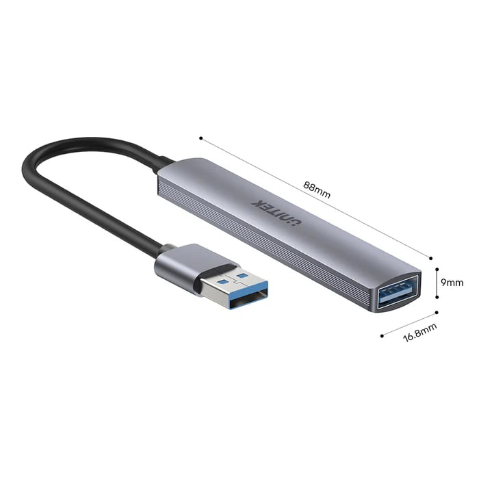 Unitek Type-A to 1 USB 3.0 - 3 USB 2.0 PORT USB Dönüştürücü (H1208A)