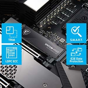 MSI Spatium M560 1 TB 10300/8700MB/s PCIe Gen5.0 NVMe M.2 SSD Disk