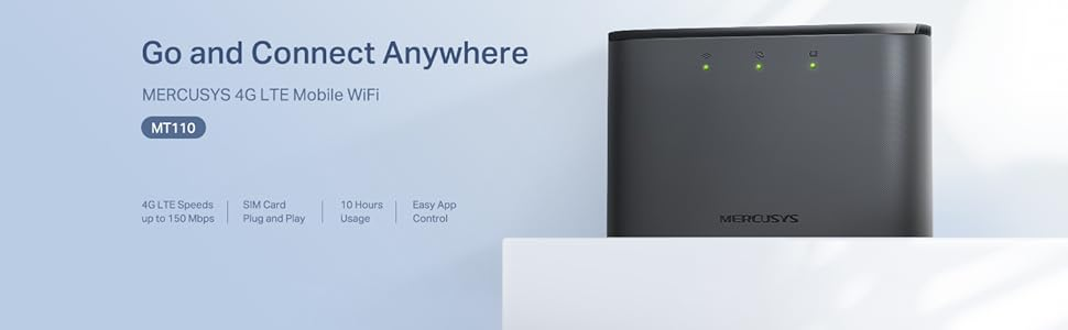 Mercusys MT110 4G LTE Wi-Fi Taşınabilir Modem