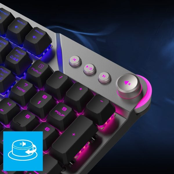 MSI STRIKE 600 Kailh Midnight Pro Silent Tactile Switch RGB Hotswap Mekanik Klavye