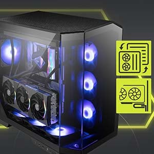 MSI MAG PANO 100R PZ Black 4x120mm ARGB Fan USB 3.2 Micro-ATX Tower Gaming (Oyuncu) Kasa