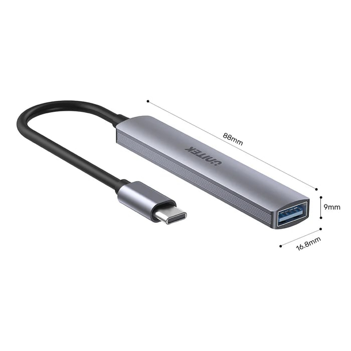Unitek Type-C to 4 Port 1 USB 3.0 - 3 USB 2.0 Çoklayıcı (H1208B)
