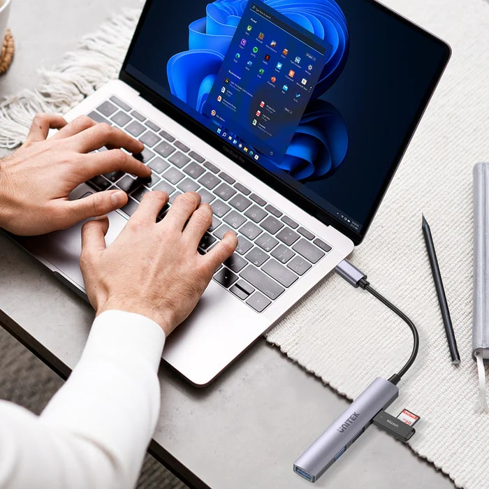 Unitek Type-C to 4 Port 1 USB 3.0 - 3 USB 2.0 Çoklayıcı (H1208B)