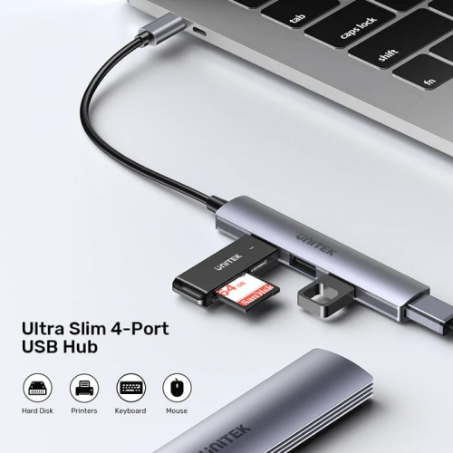 Unitek Type-C to 4 Port 1 USB 3.0 - 3 USB 2.0 Çoklayıcı (H1208B)