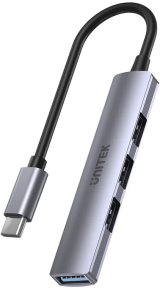 Unitek Type-C to 4 Port 1XUSB 3.0 - 3XUSB 2.0 Çoklayıcı (H1208B)