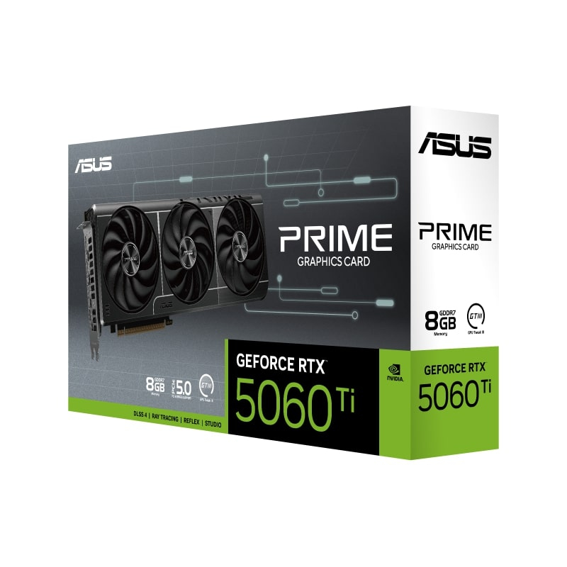 ASUS PRIME GeForce RTX 5060 Ti 8GB PRIME-RTX5060TI-8G GDDR7 128Bit Gaming (Oyuncu) Ekran Kartı 